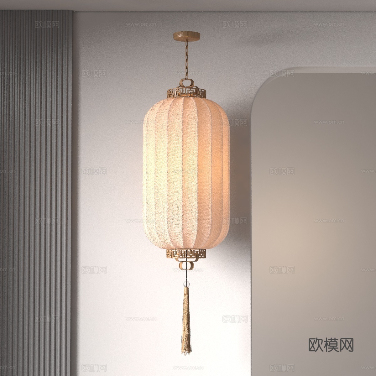 现代灯笼3d模型