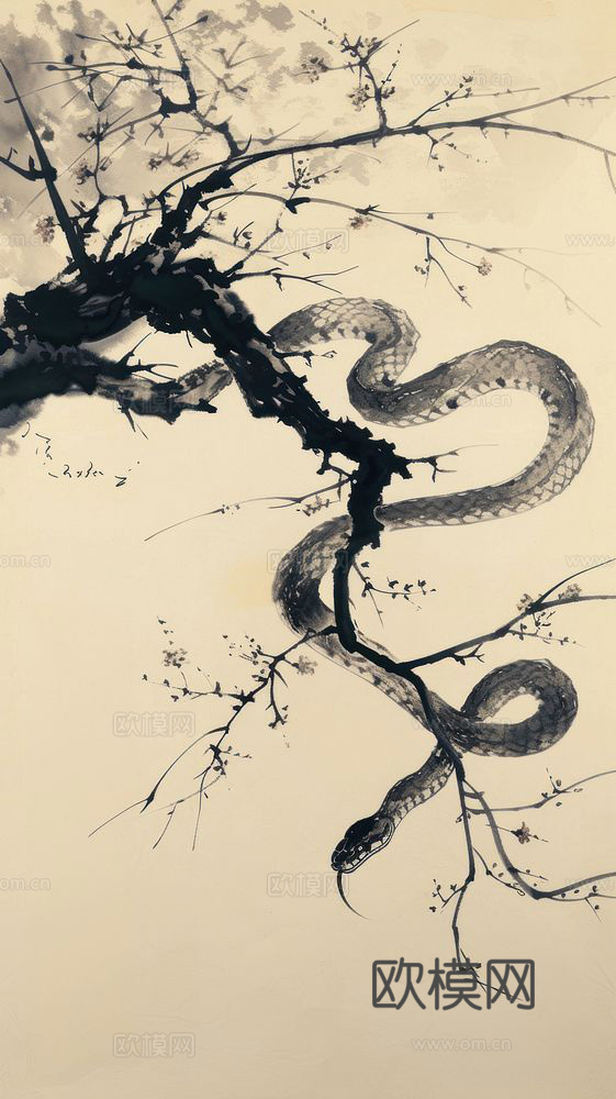 蛇年画  龙年画  年画  壁画