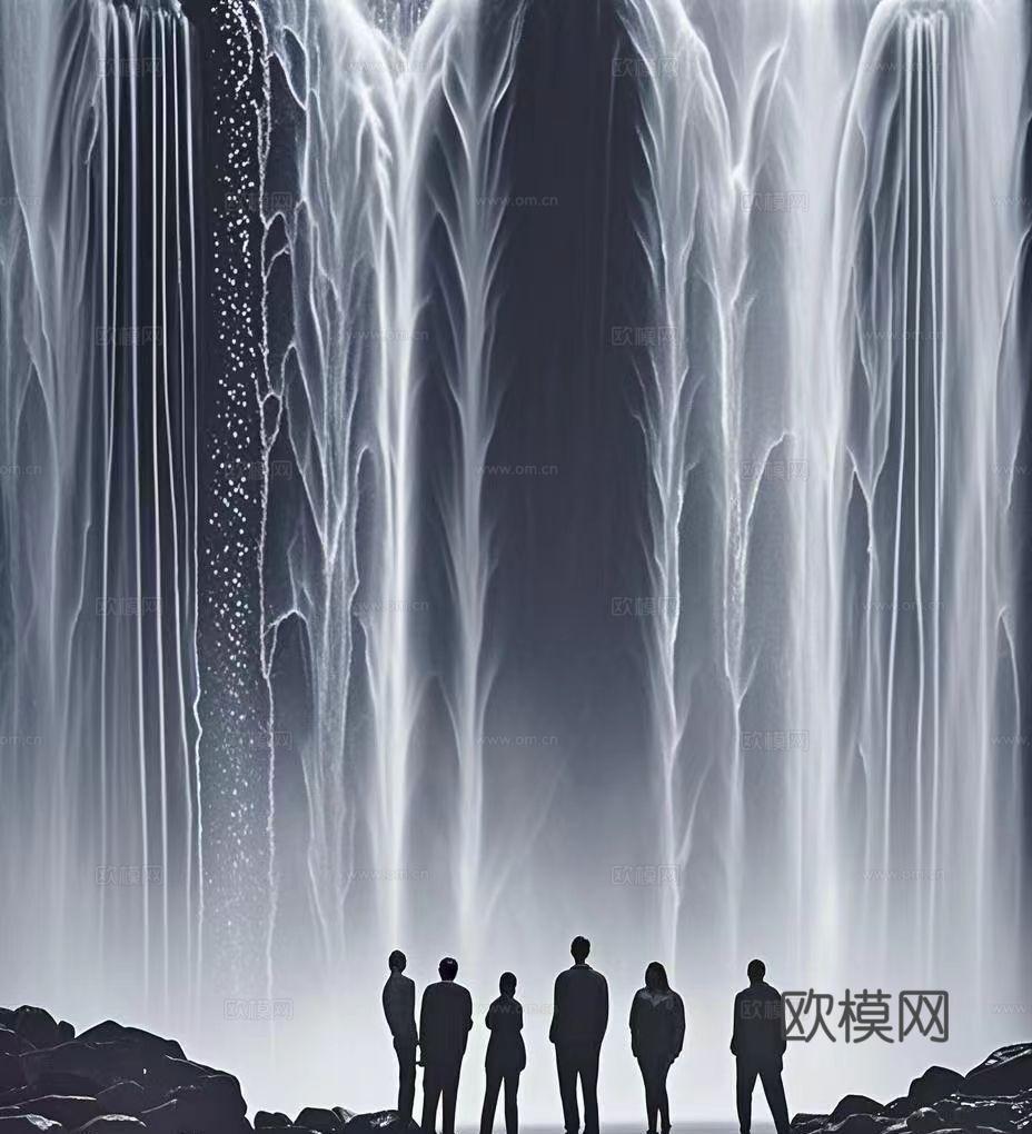流水瀑布屏幕