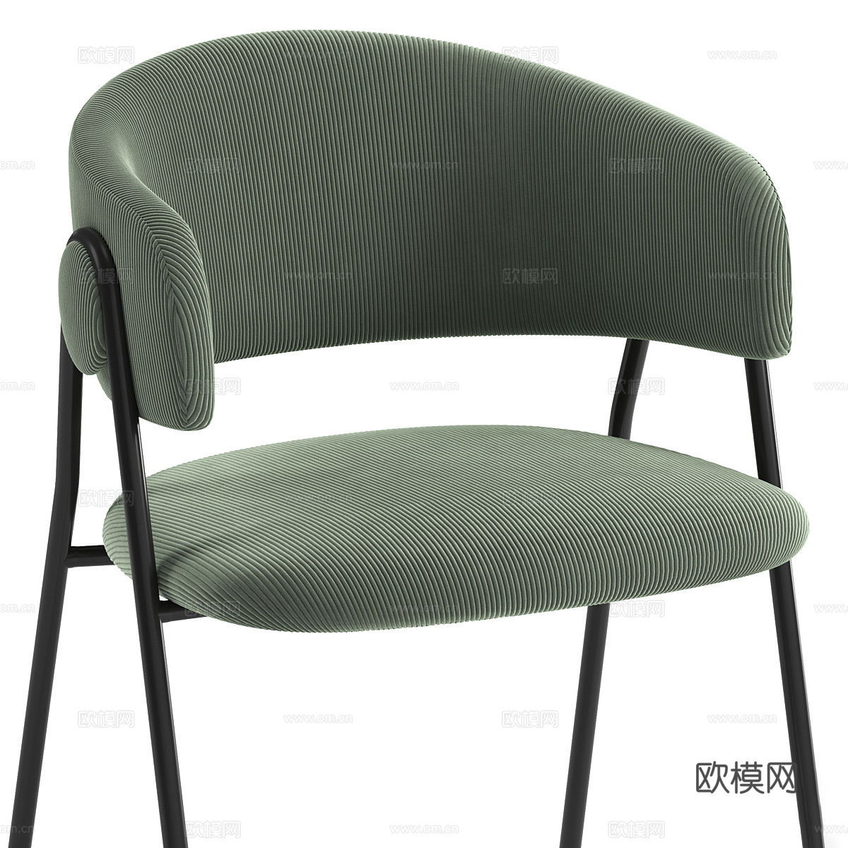 现代布艺单椅3d模型