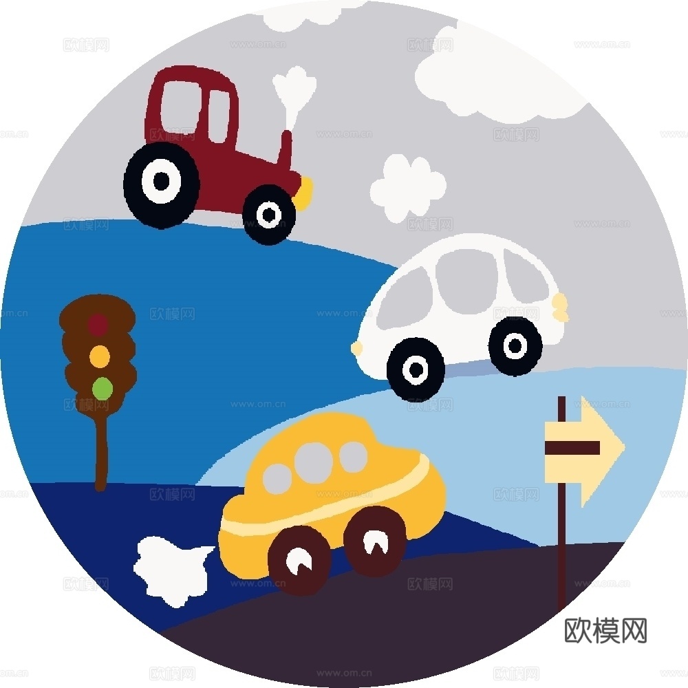 儿童圆毯