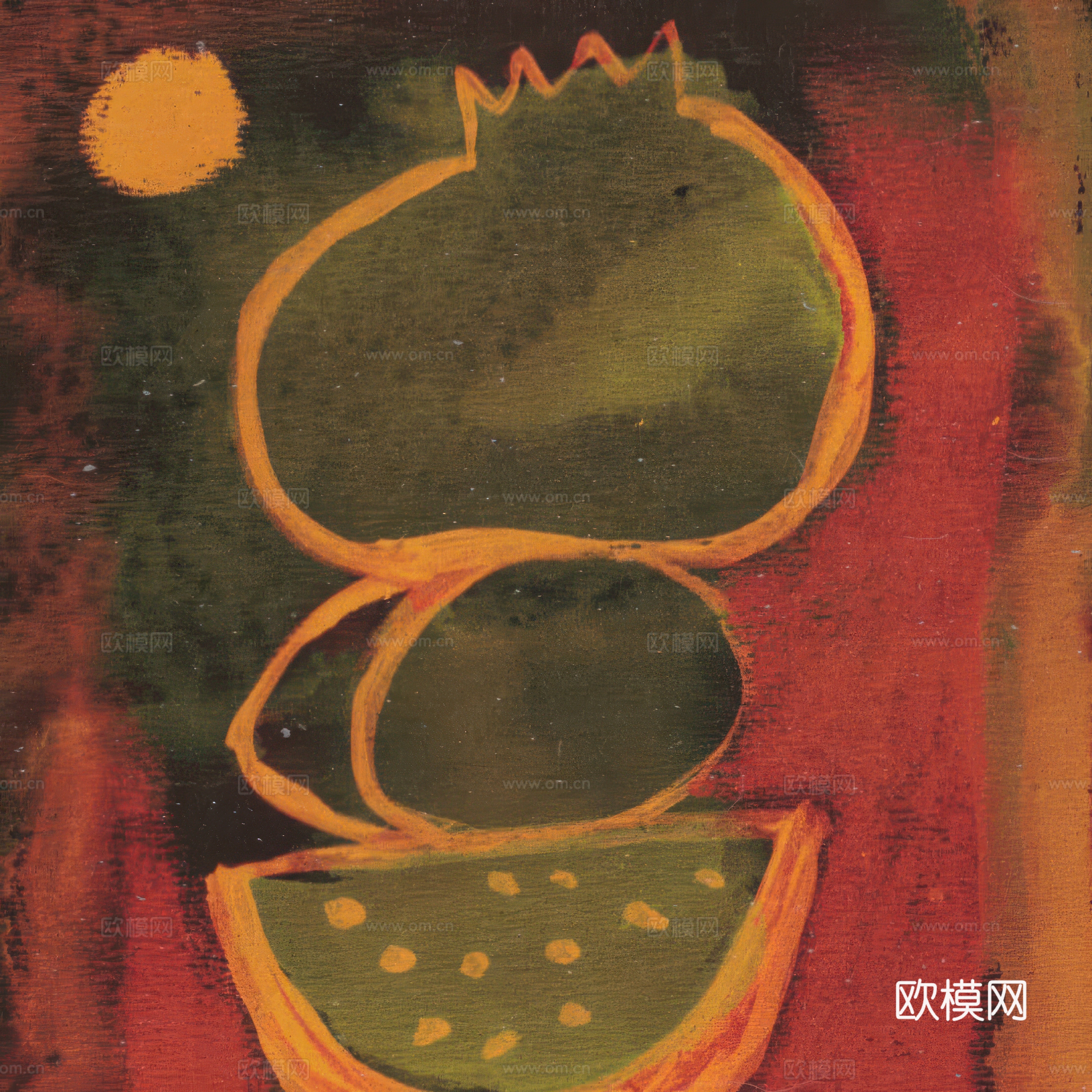 儿童插画艺术画装饰画