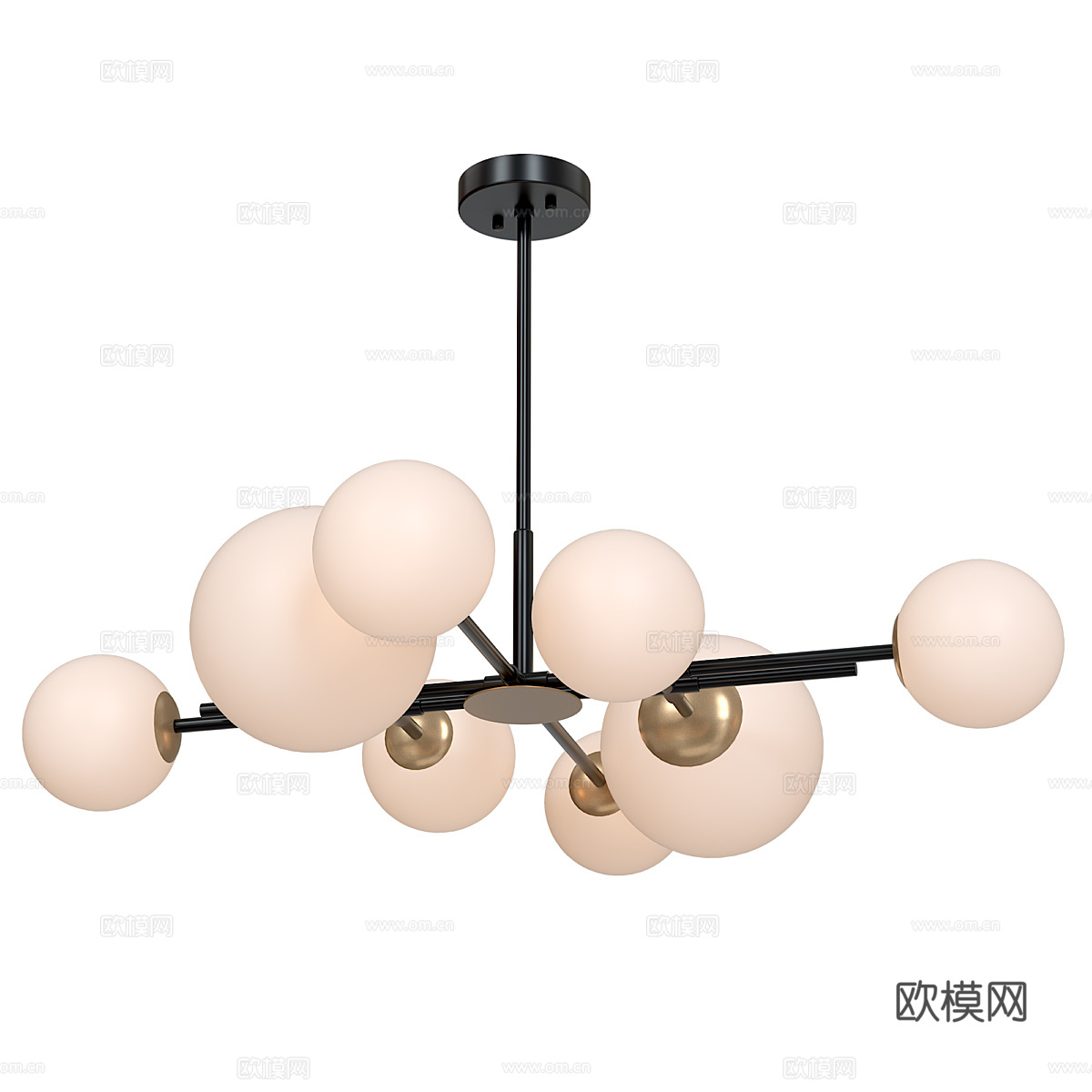 现代意式极简 Rod 装饰吊灯3d模型