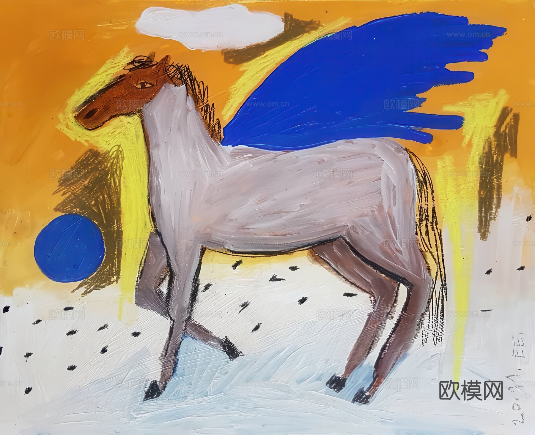 儿童插画艺术画装饰画
