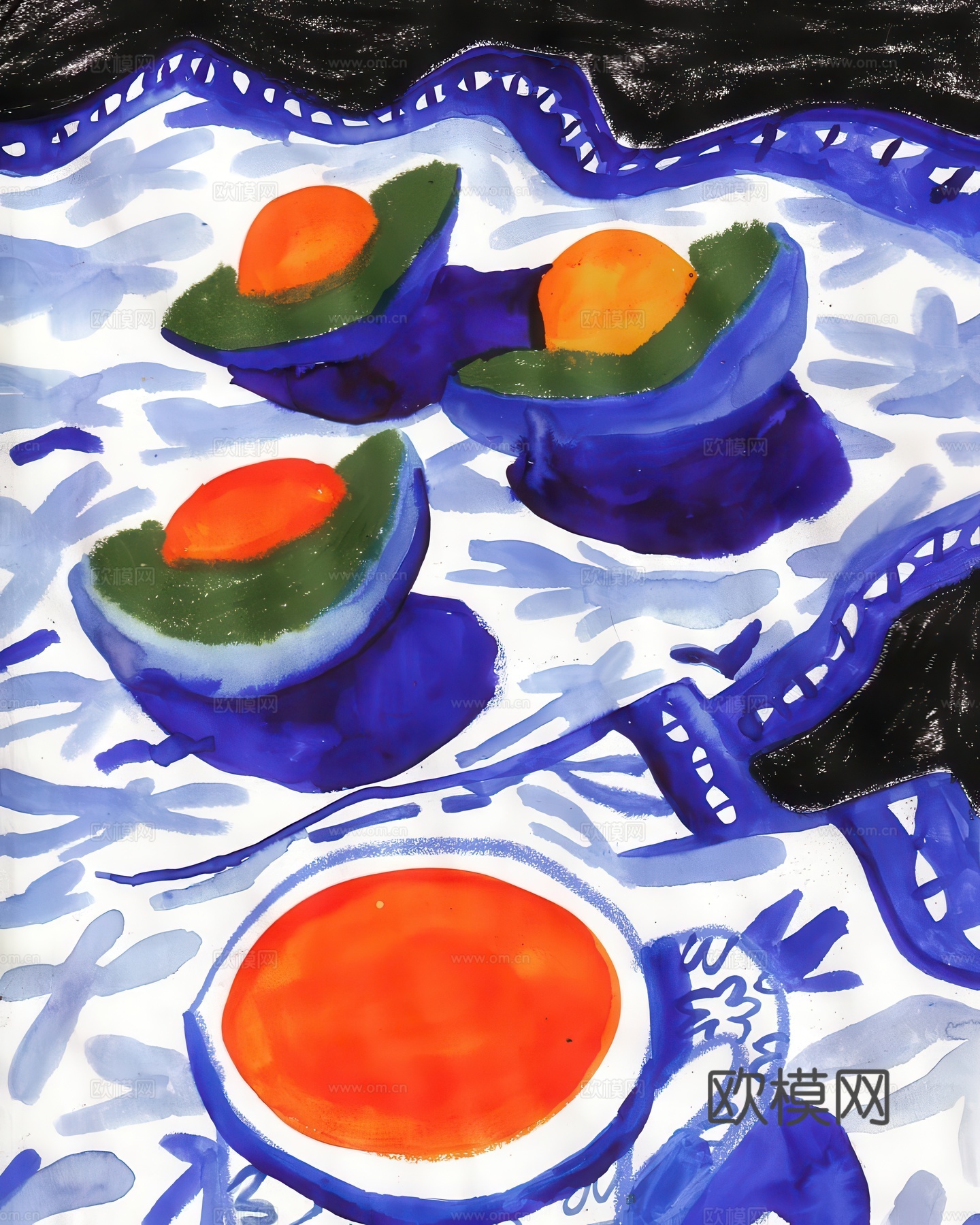 儿童插画艺术画装饰画
