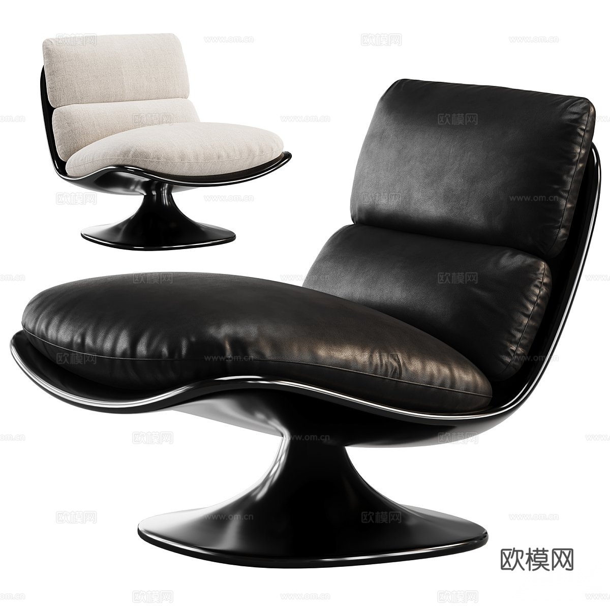 minotti 休闲椅 单人沙发3d模型