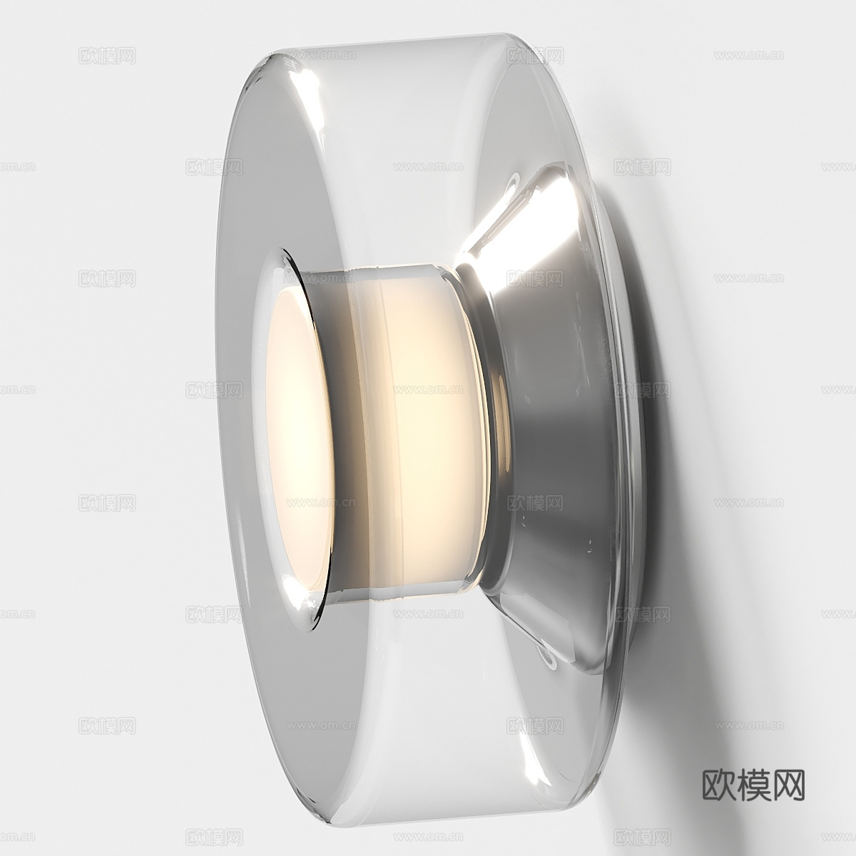 现代冰壶壁灯3d模型