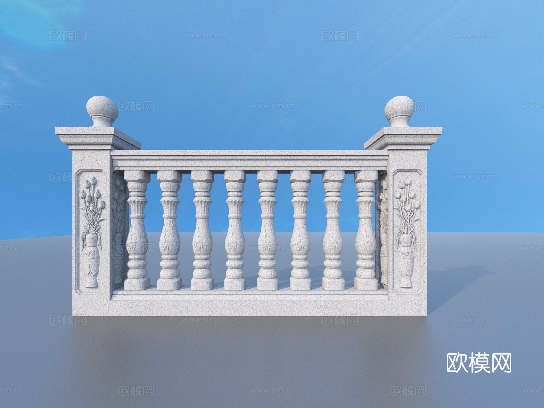 围栏 护栏 栏杆3d模型