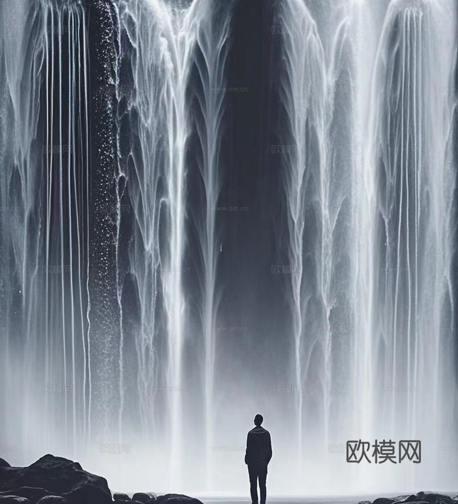 流水瀑布屏幕