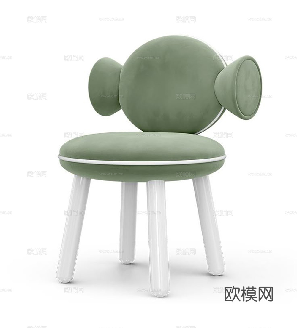 绿色椅子su模型