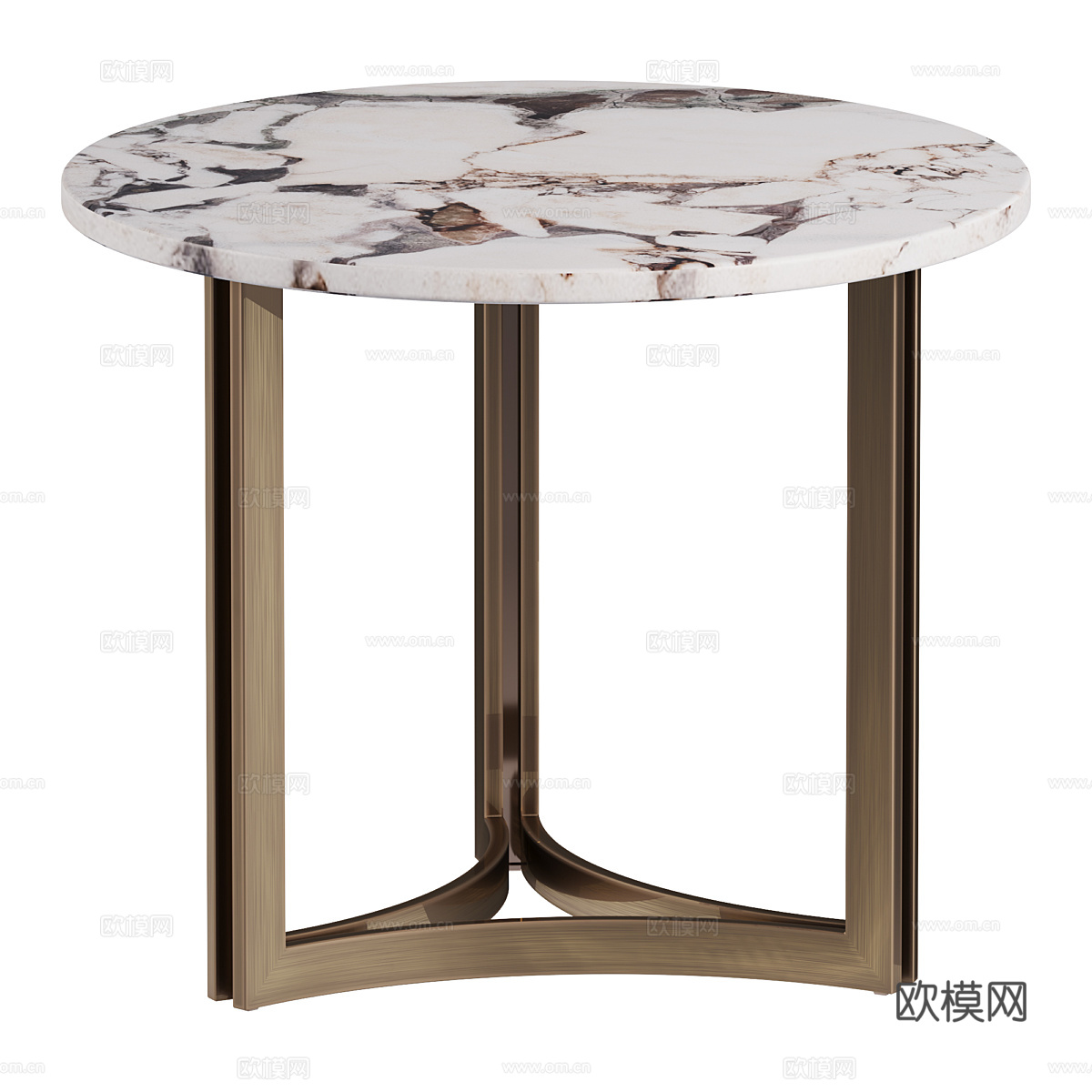 现代轻奢大理石茶几3d模型