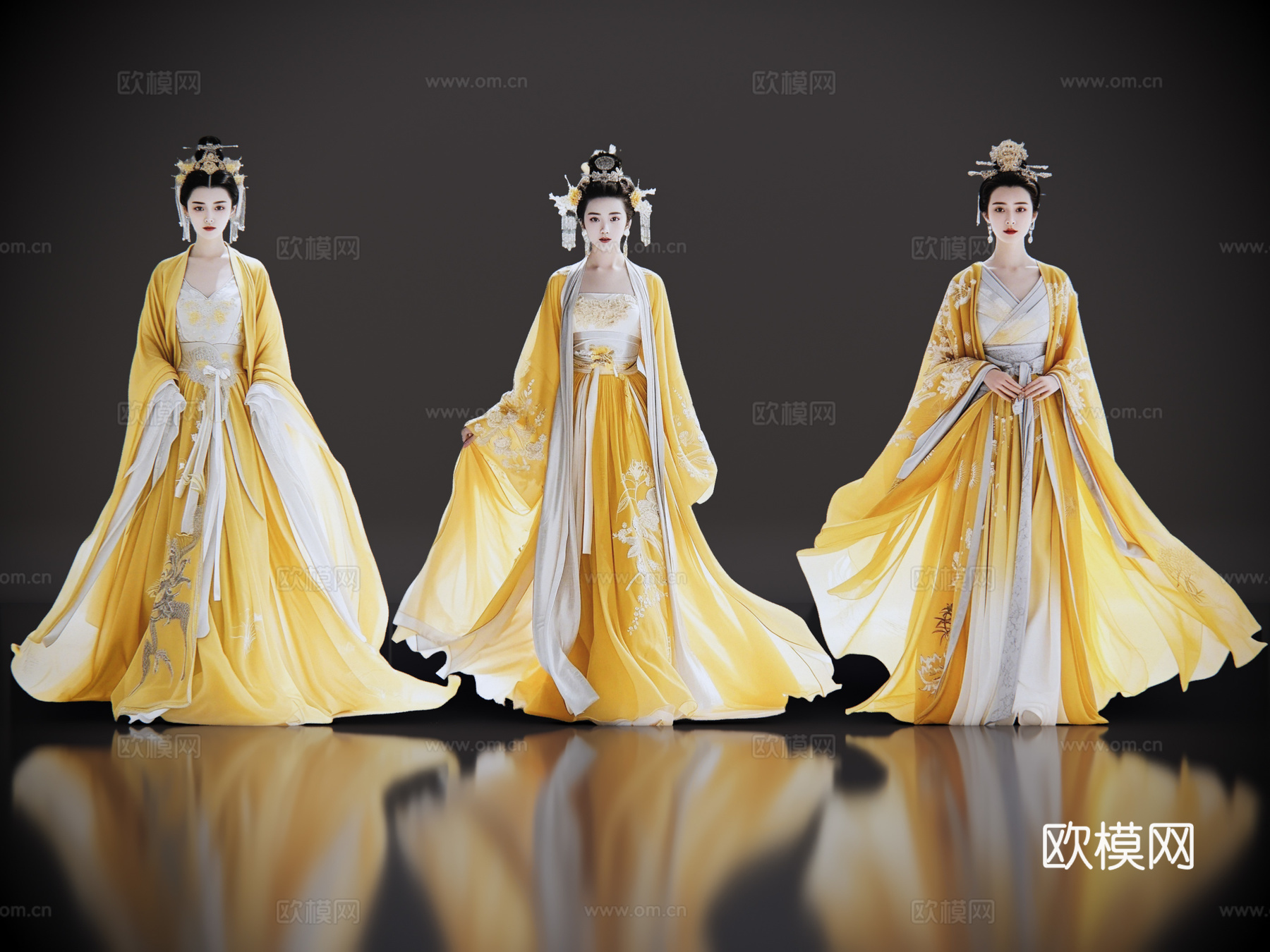 女人 2D古装人物 汉服美女 古装美女 古典美人 古风美女su模型