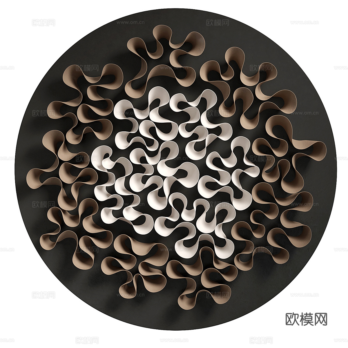 现代 Vasso fragkou 菊花挂件3d模型