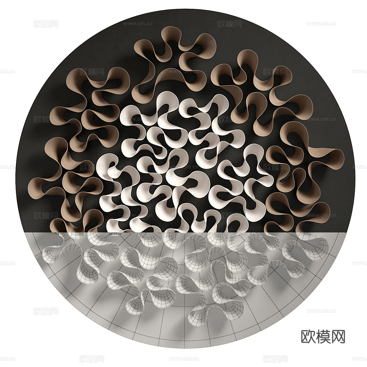 现代 Vasso fragkou 菊花挂件3d模型