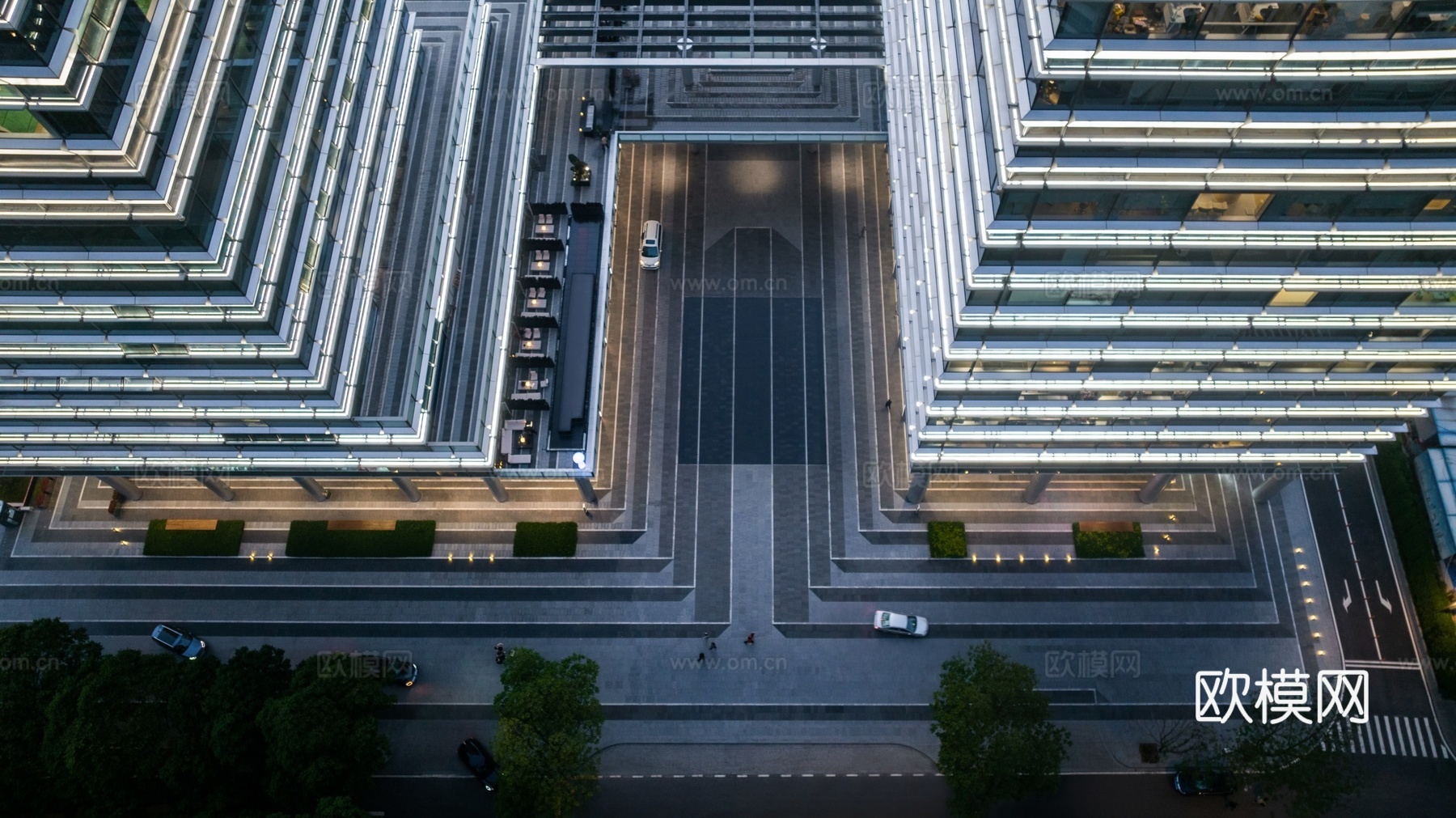 高档办公景观铺装 休闲广场地花详图cad施工图
