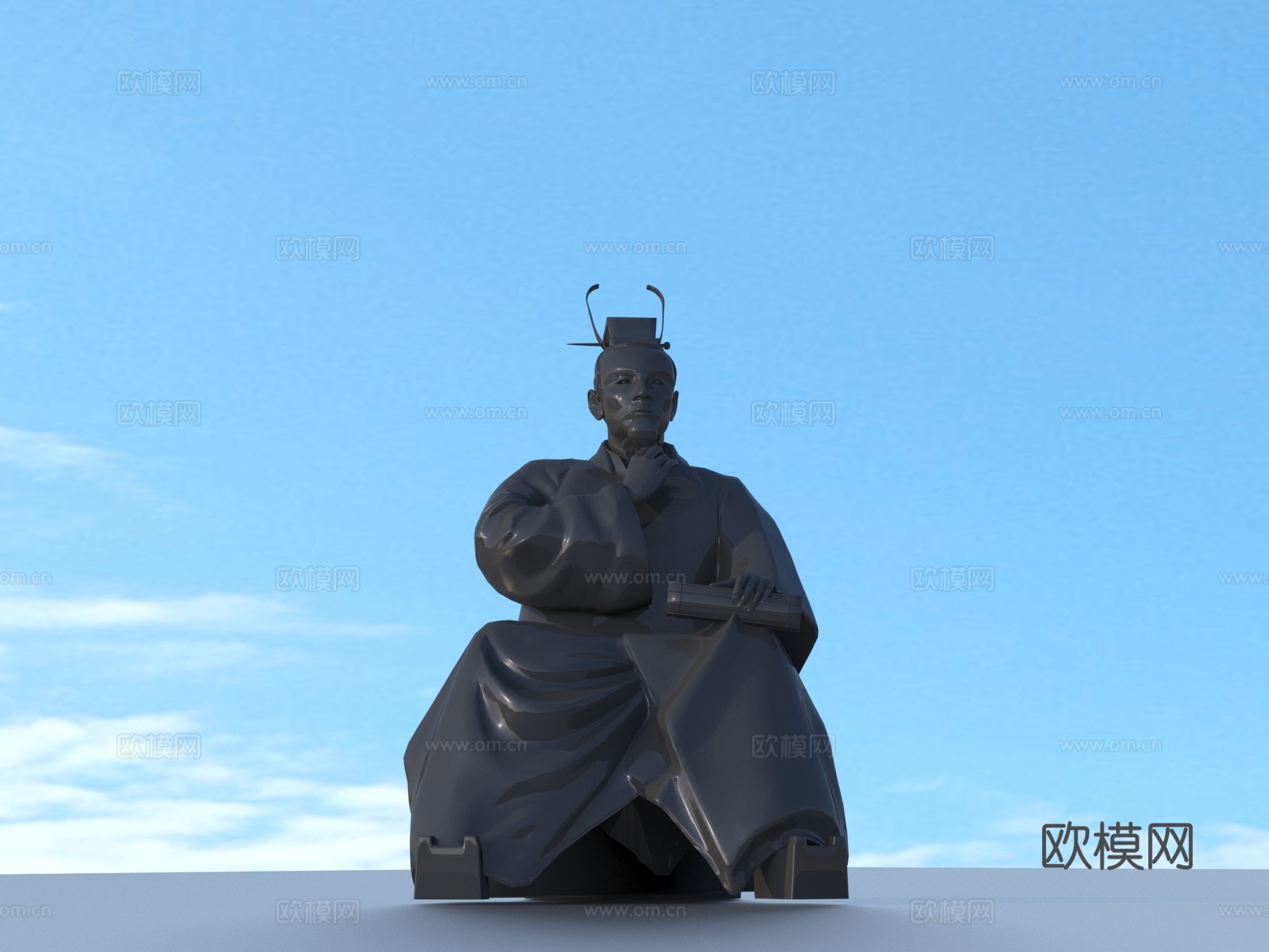 雕像 名人雕塑3d模型