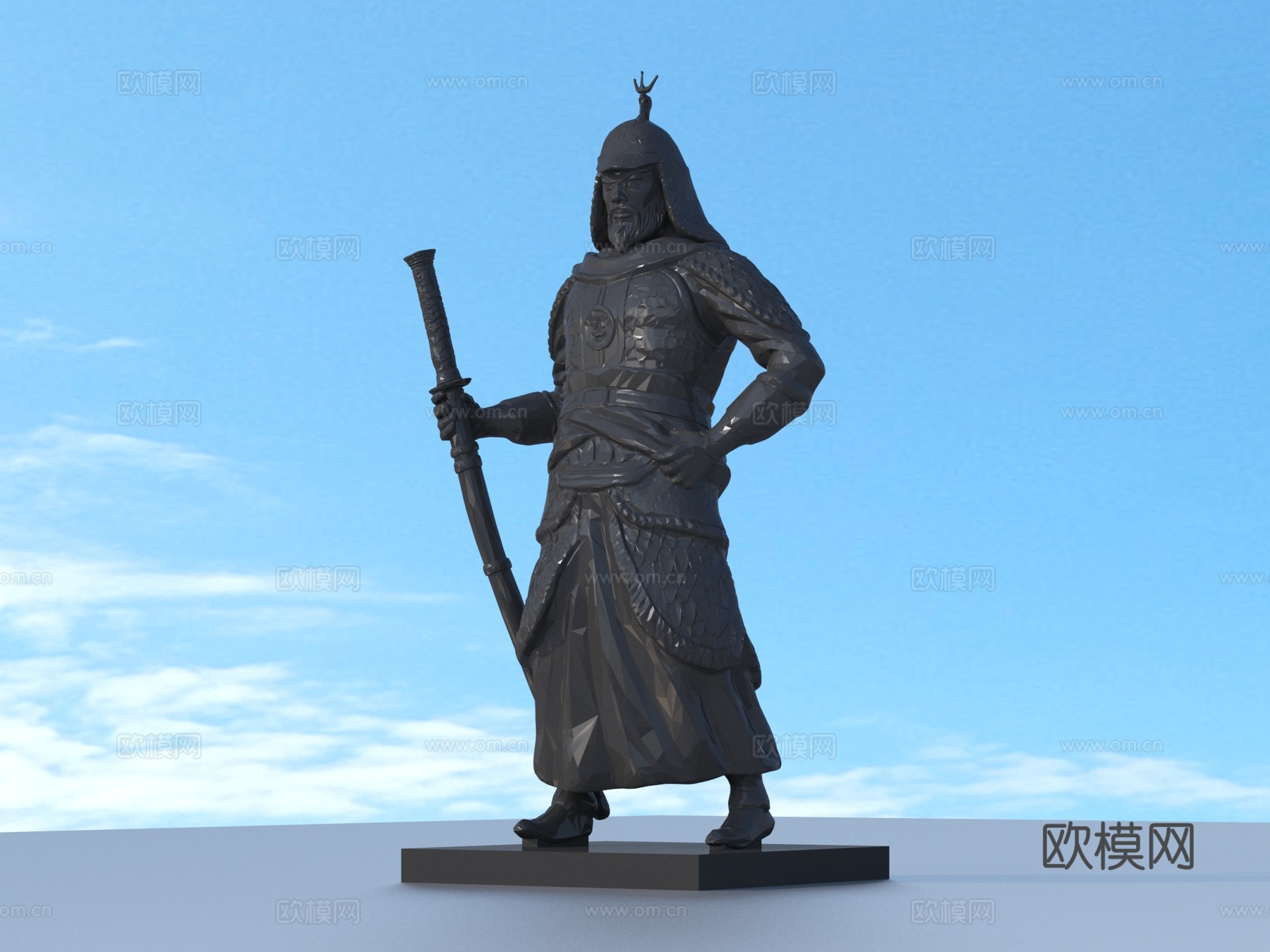 雕像 名人雕塑3d模型