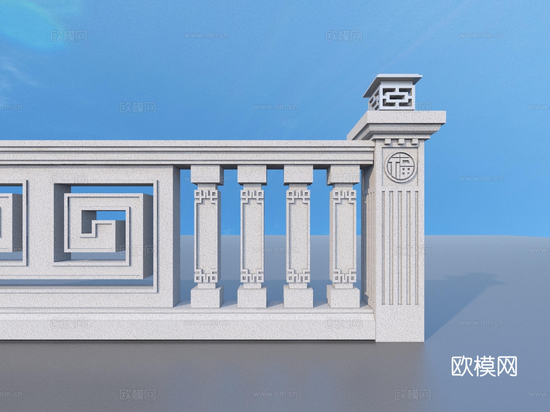 围栏 护栏 栏杆3d模型