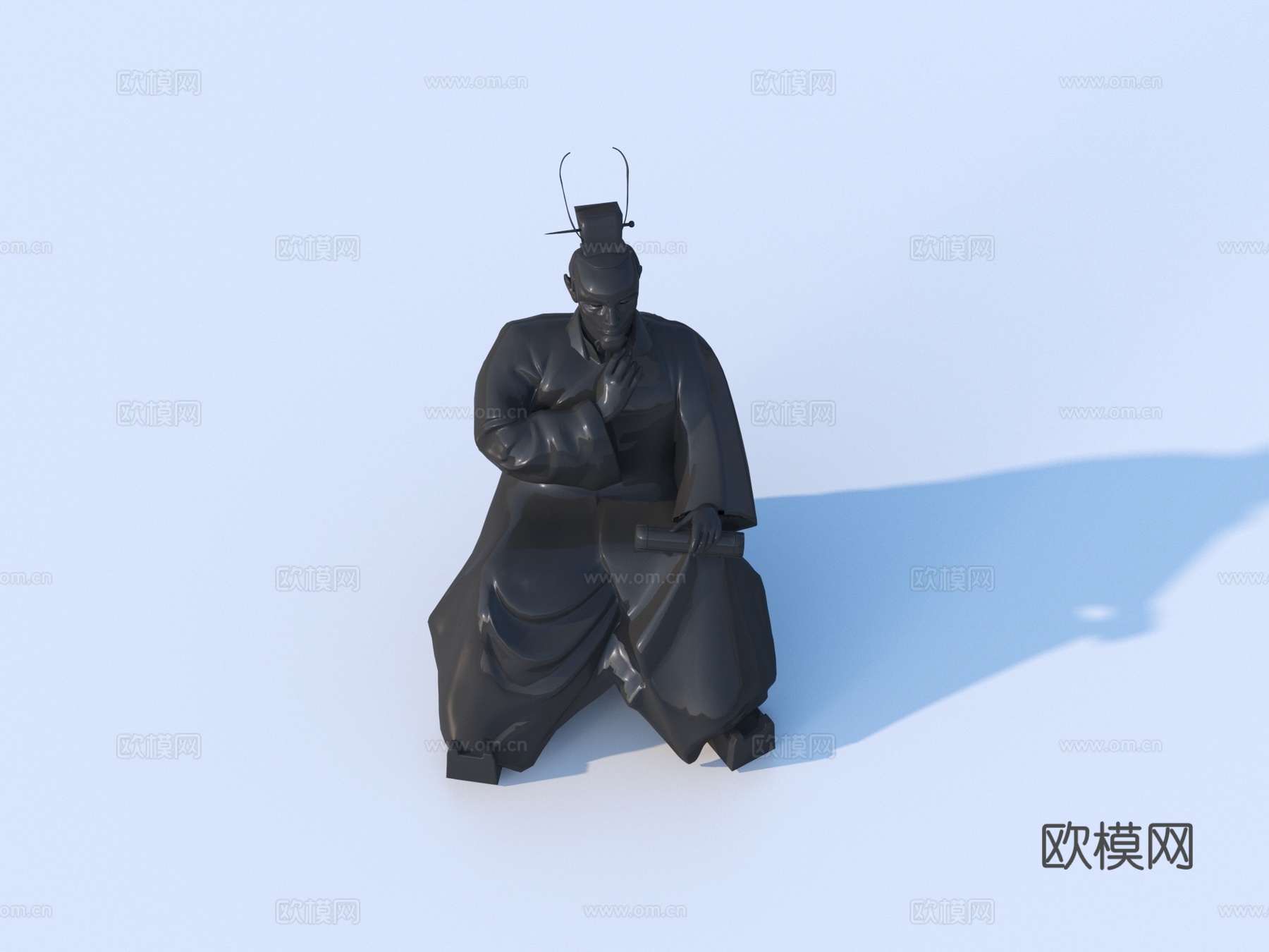 雕像 名人雕塑3d模型