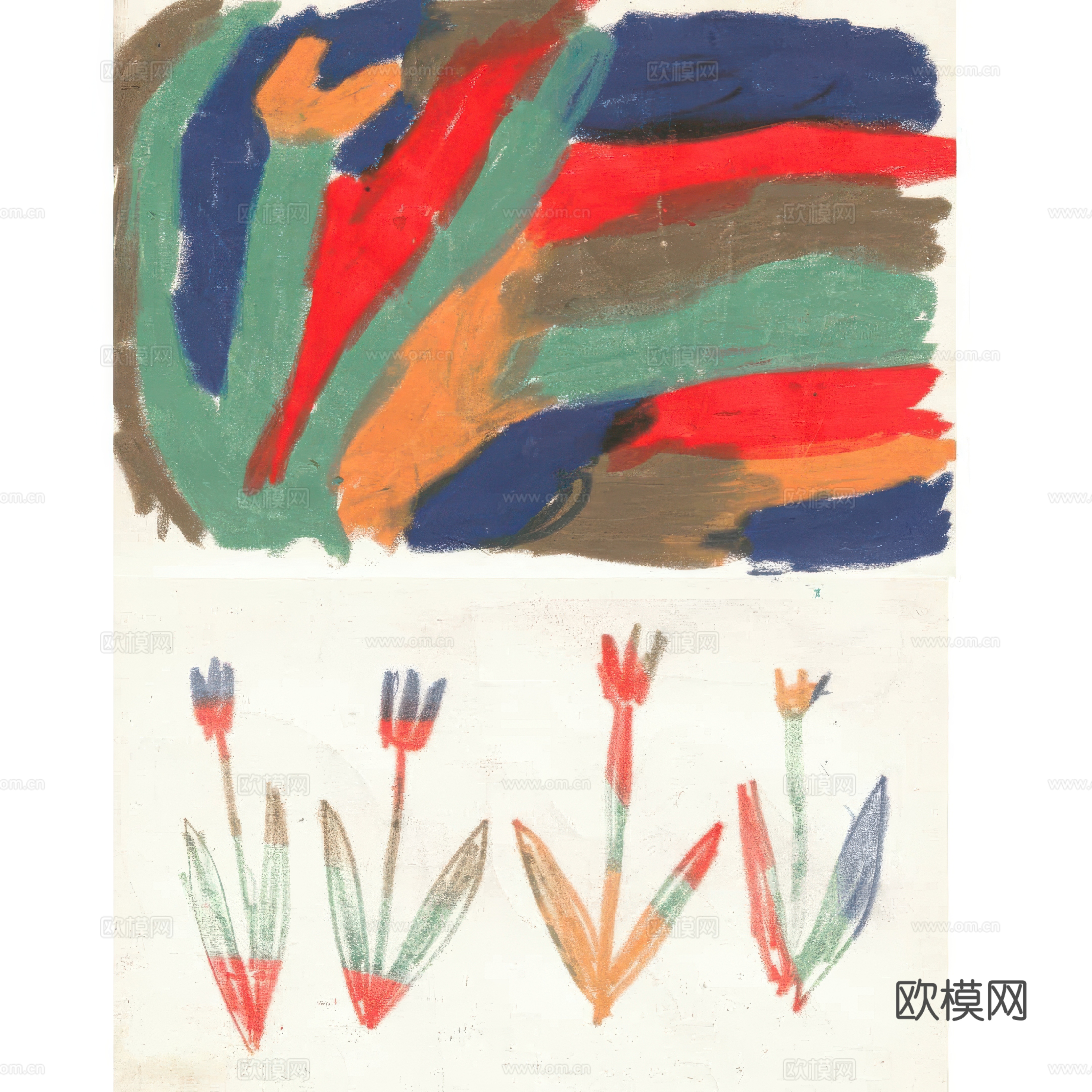 儿童插画艺术画装饰画