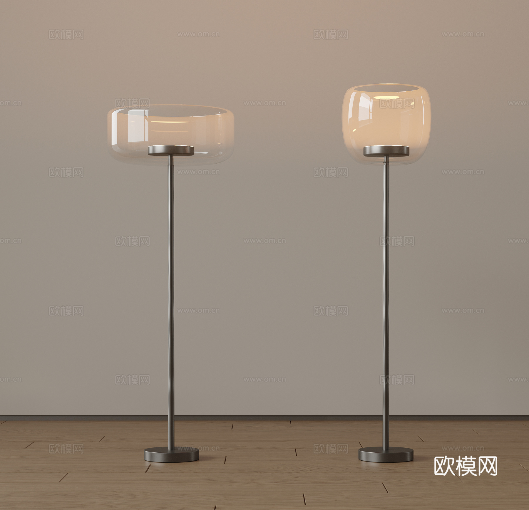 现代中古落地灯 极简落地灯 意式落地灯 艺术落地灯 奶油风落su模型