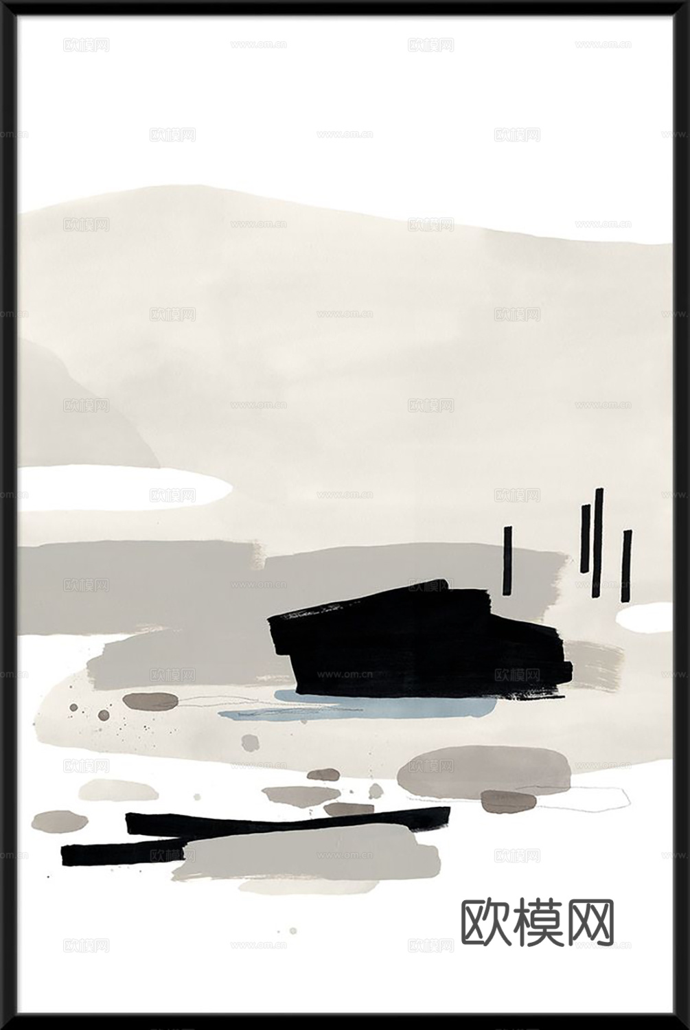 简约抽象装饰画  纹理挂画 立体几何挂画 现代轻奢挂画
