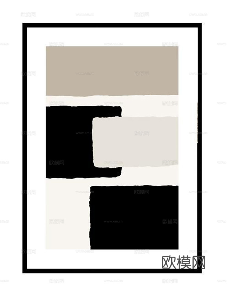 现代轻奢挂画   简约抽象装饰画  纹理挂画 立体几何挂画