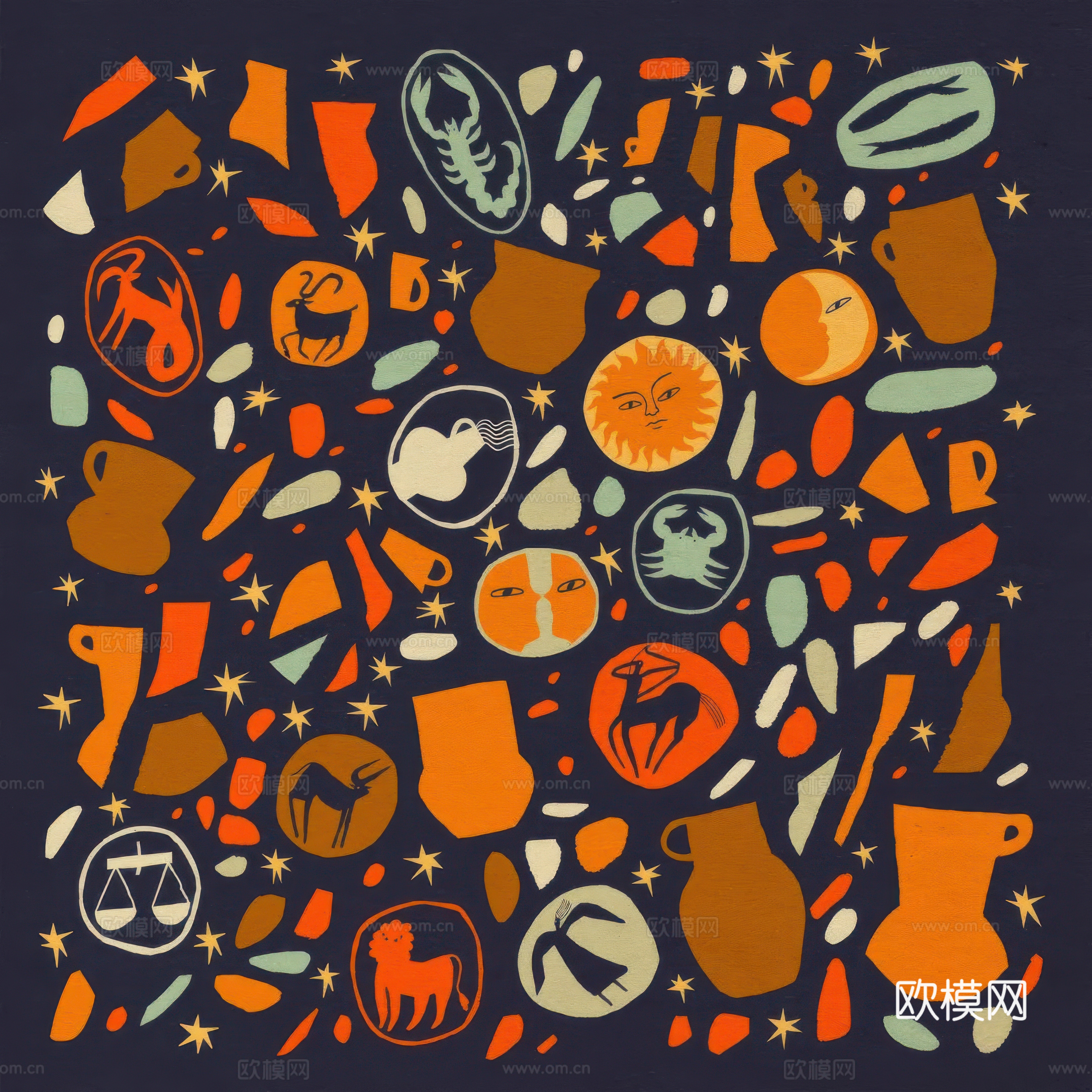 装饰画儿童挂画艺术画下载