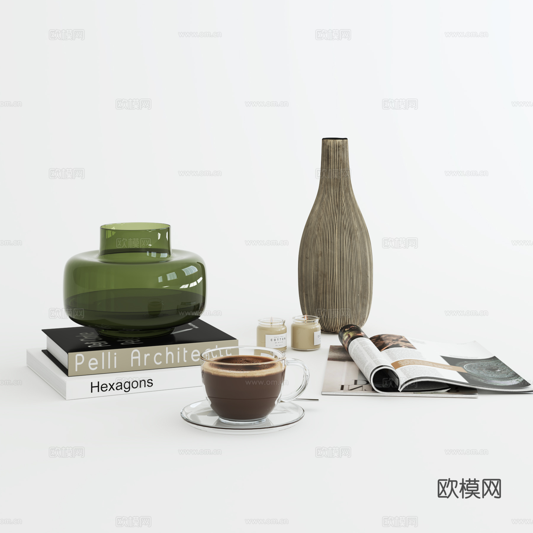 现代轻奢摆件3d模型