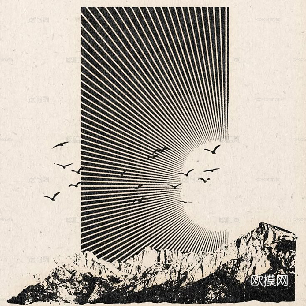 纹理挂画 立体几何挂画 现代轻奢挂画   简约抽象装饰画