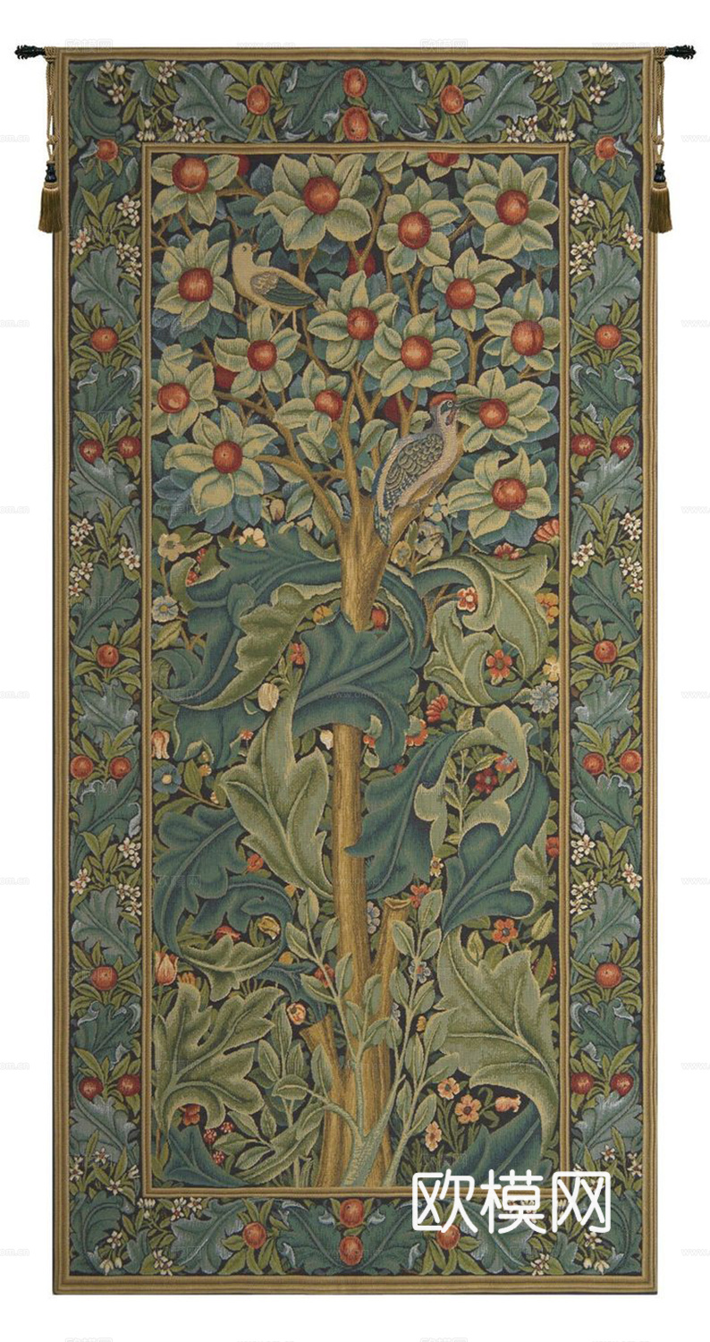 复古挂画  老旧布纹挂画  布挂画  中古挂画