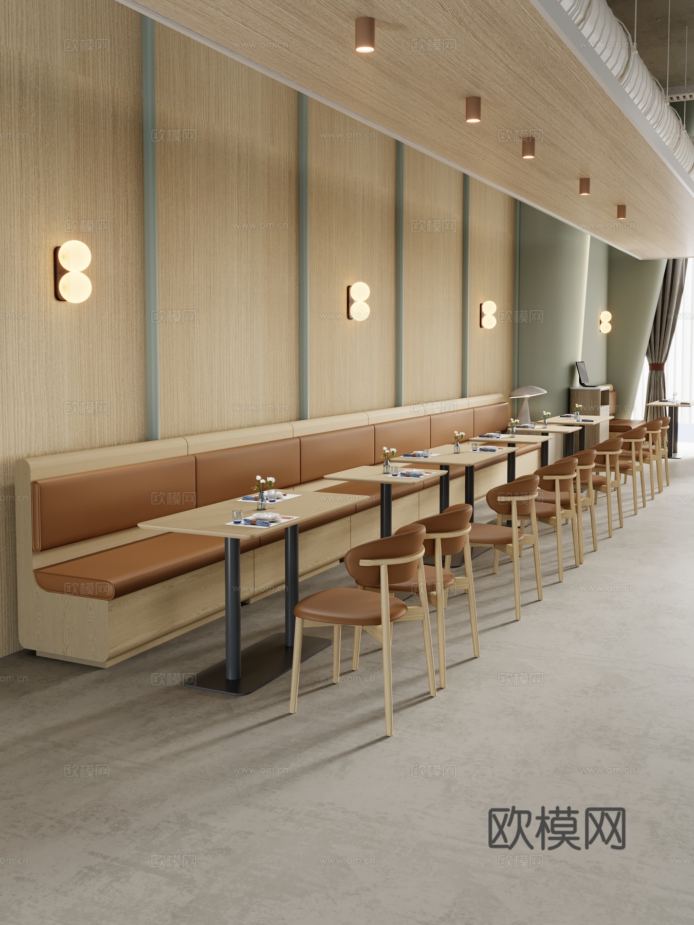 现代餐厅 现代自助餐厅 茶餐厅 全日制餐厅 主题餐厅3d模型