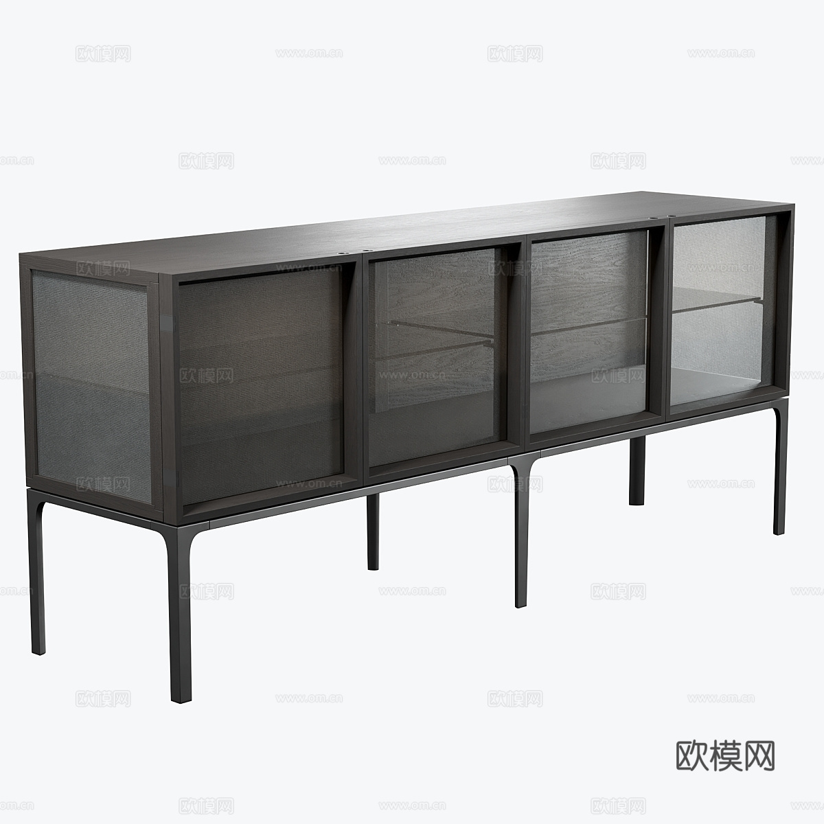 现代意式极简 Poliform 电视柜3d模型