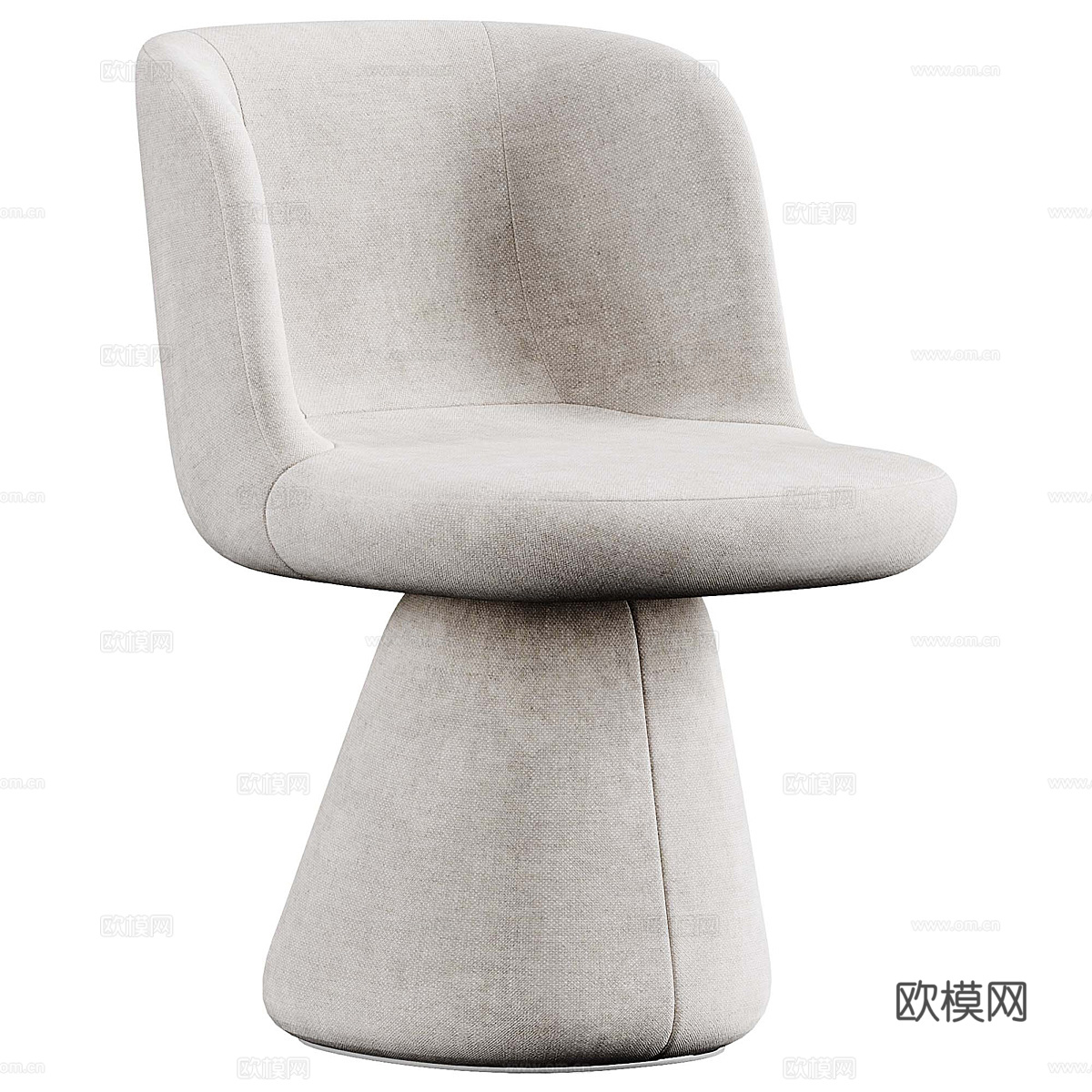 现代奶油风 Bebitalia Flair 椅子3d模型
