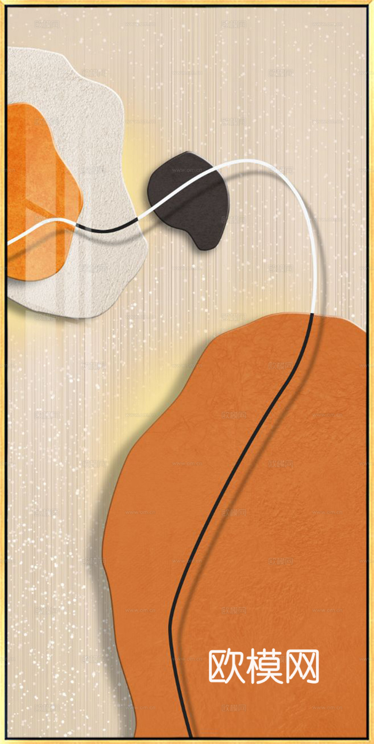 立体几何挂画 现代轻奢挂画   简约抽象装饰画  纹理挂画下载