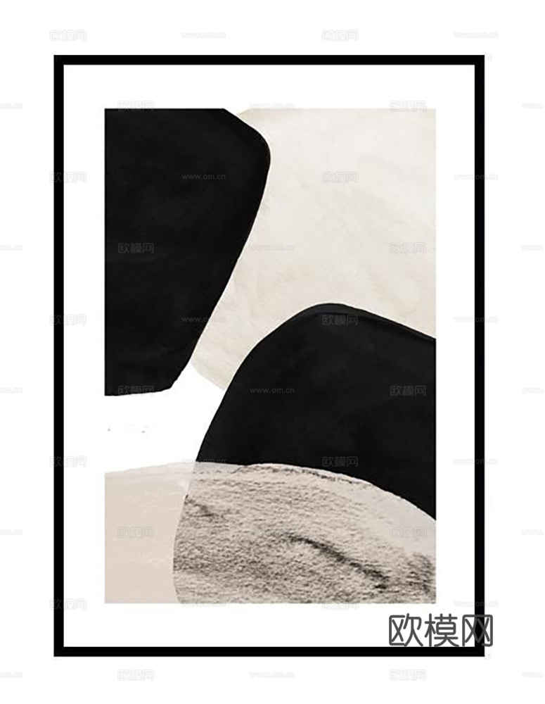 现代轻奢挂画   简约抽象装饰画  纹理挂画 立体几何挂画