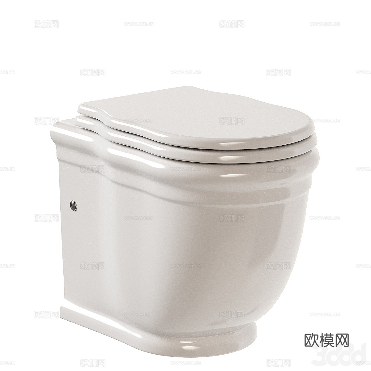 法式马桶 坐浴盆3d模型