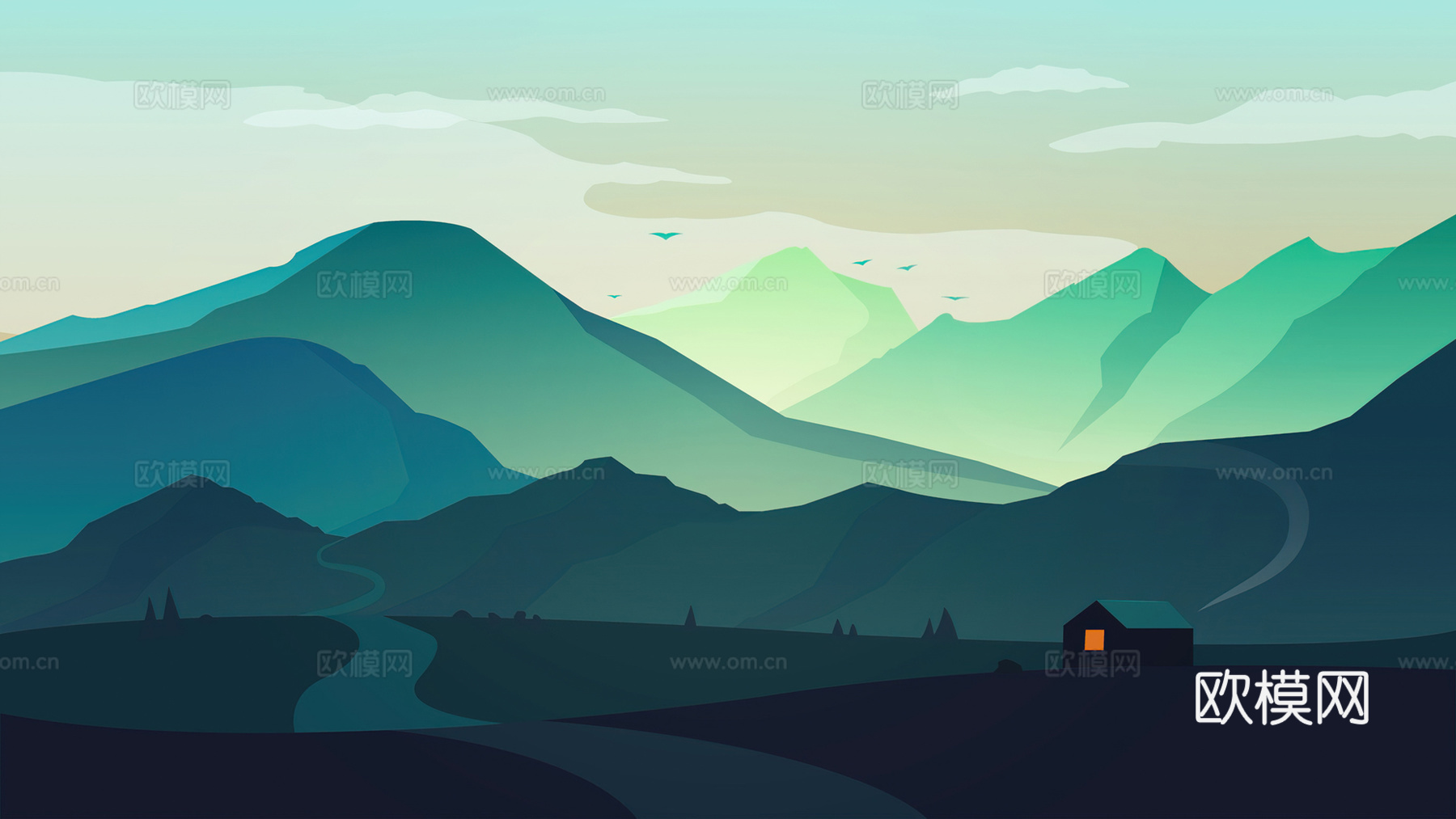 美丽风景装饰挂画