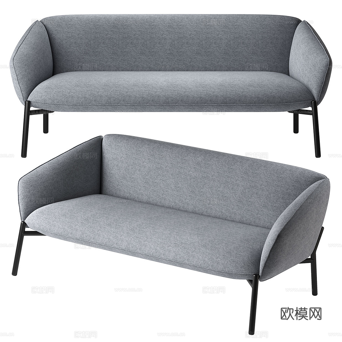 现代极简 Undina 休闲沙发3d模型