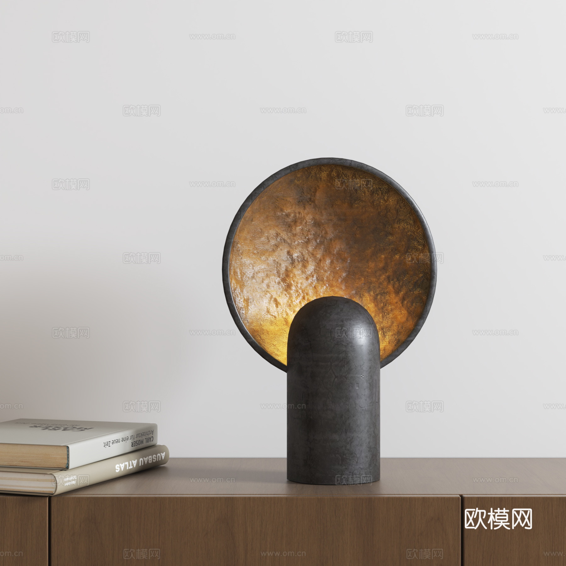 侘寂风复古台灯su模型