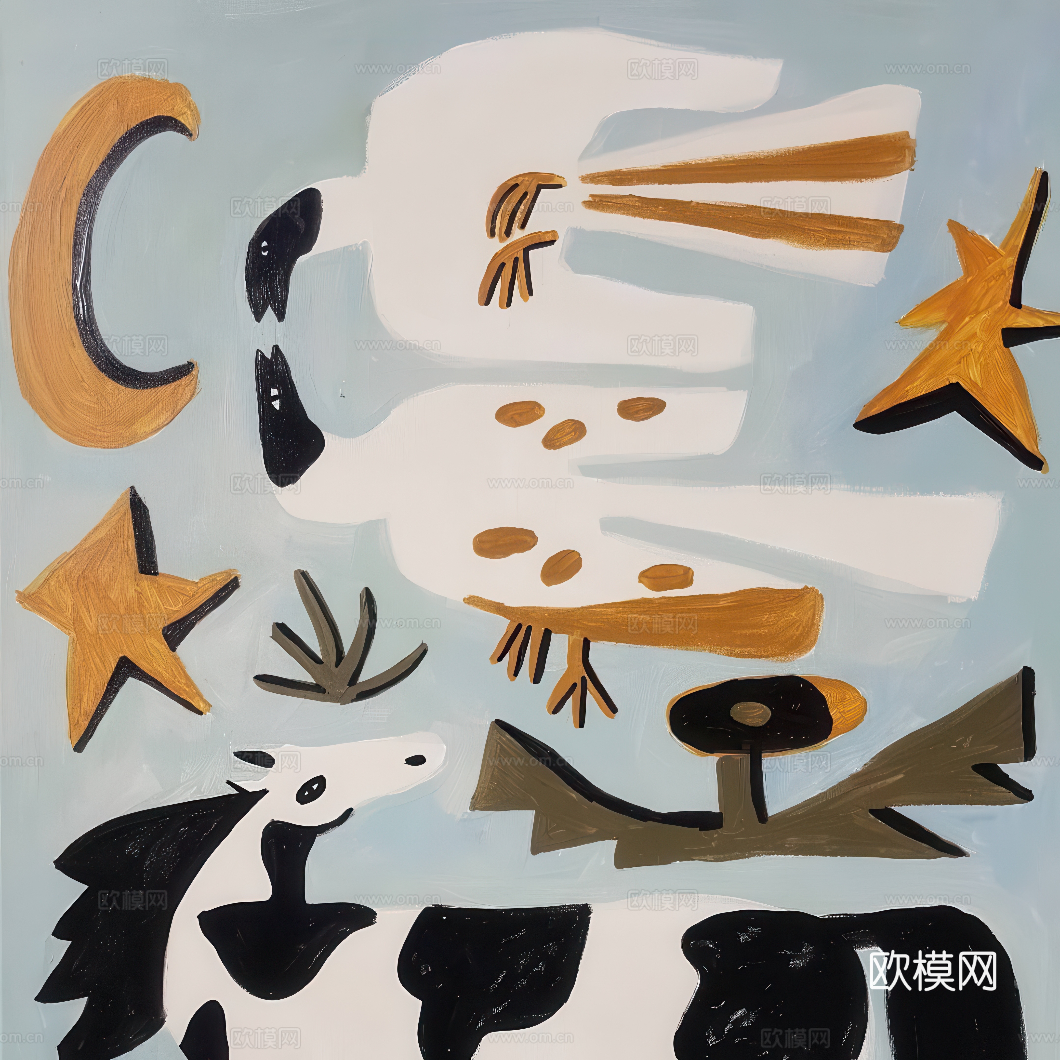 装饰画儿童挂画艺术画下载