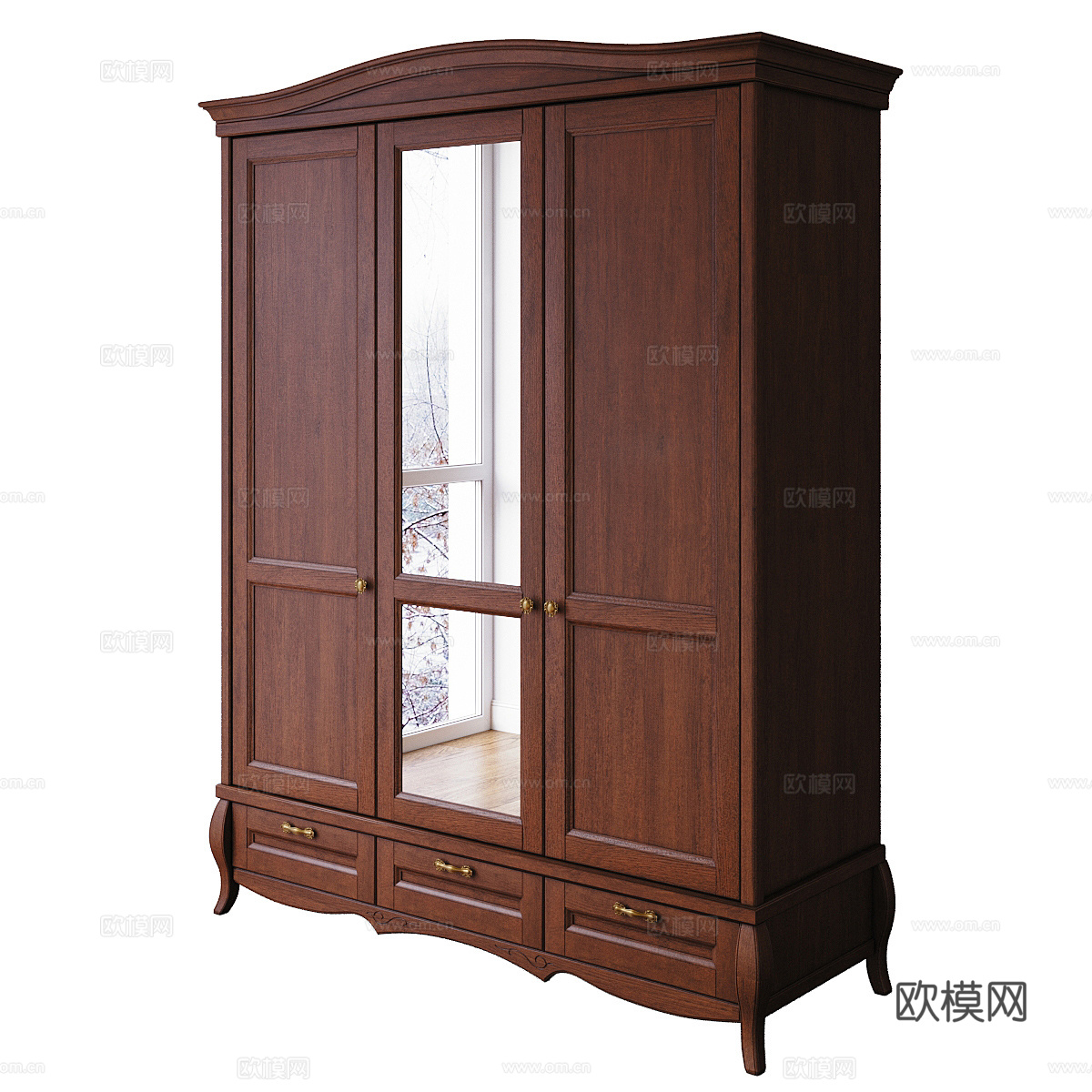 美式 BUCZYNSKI 衣柜3d模型