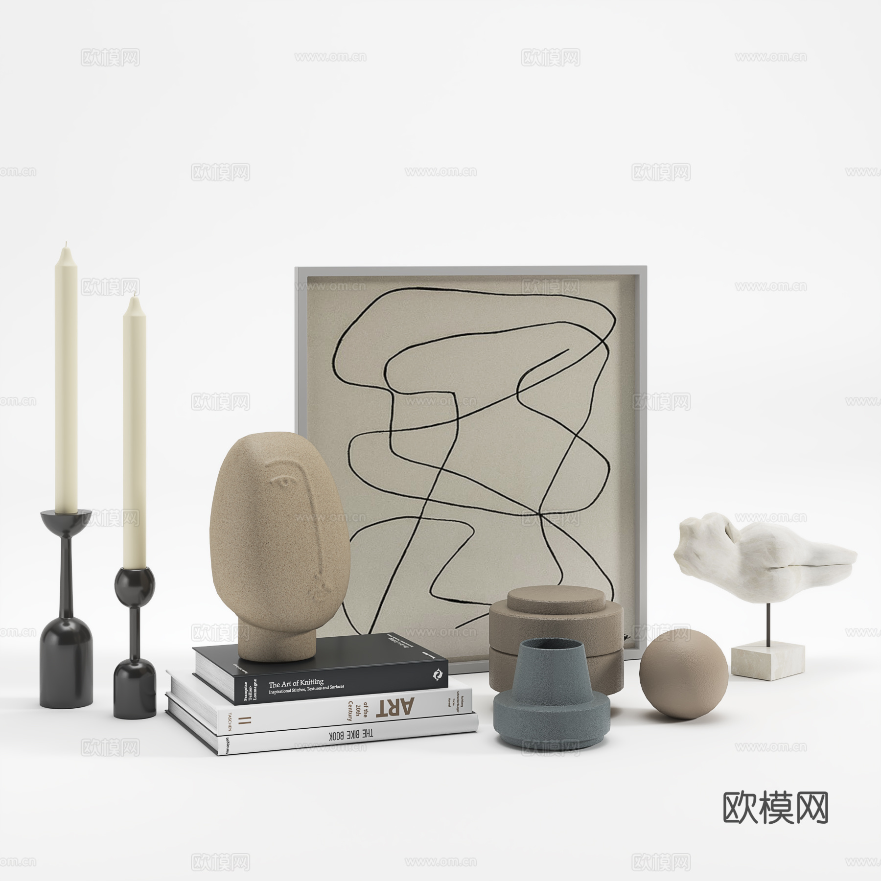 法式中古摆件3d模型