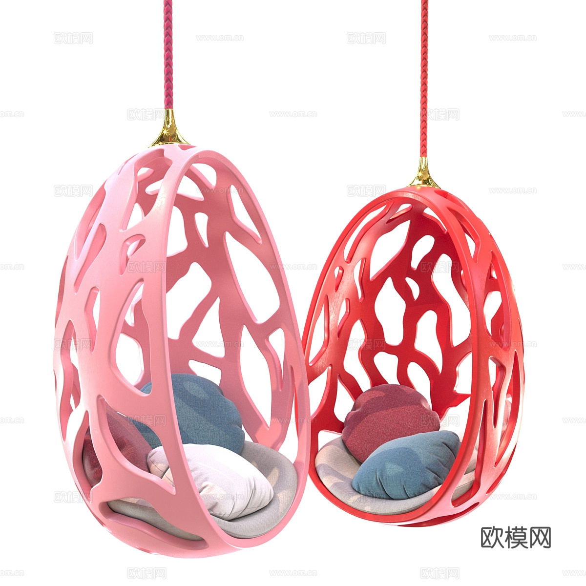 现代休闲吊椅3d模型