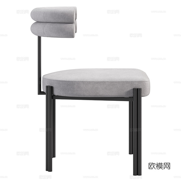 现代 Aucelin 餐椅3d模型下载(渲染图3)