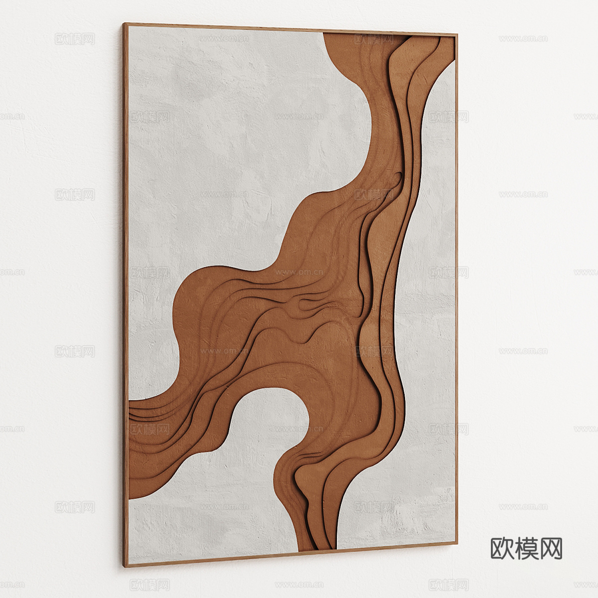 新中式装饰画 挂画3d模型