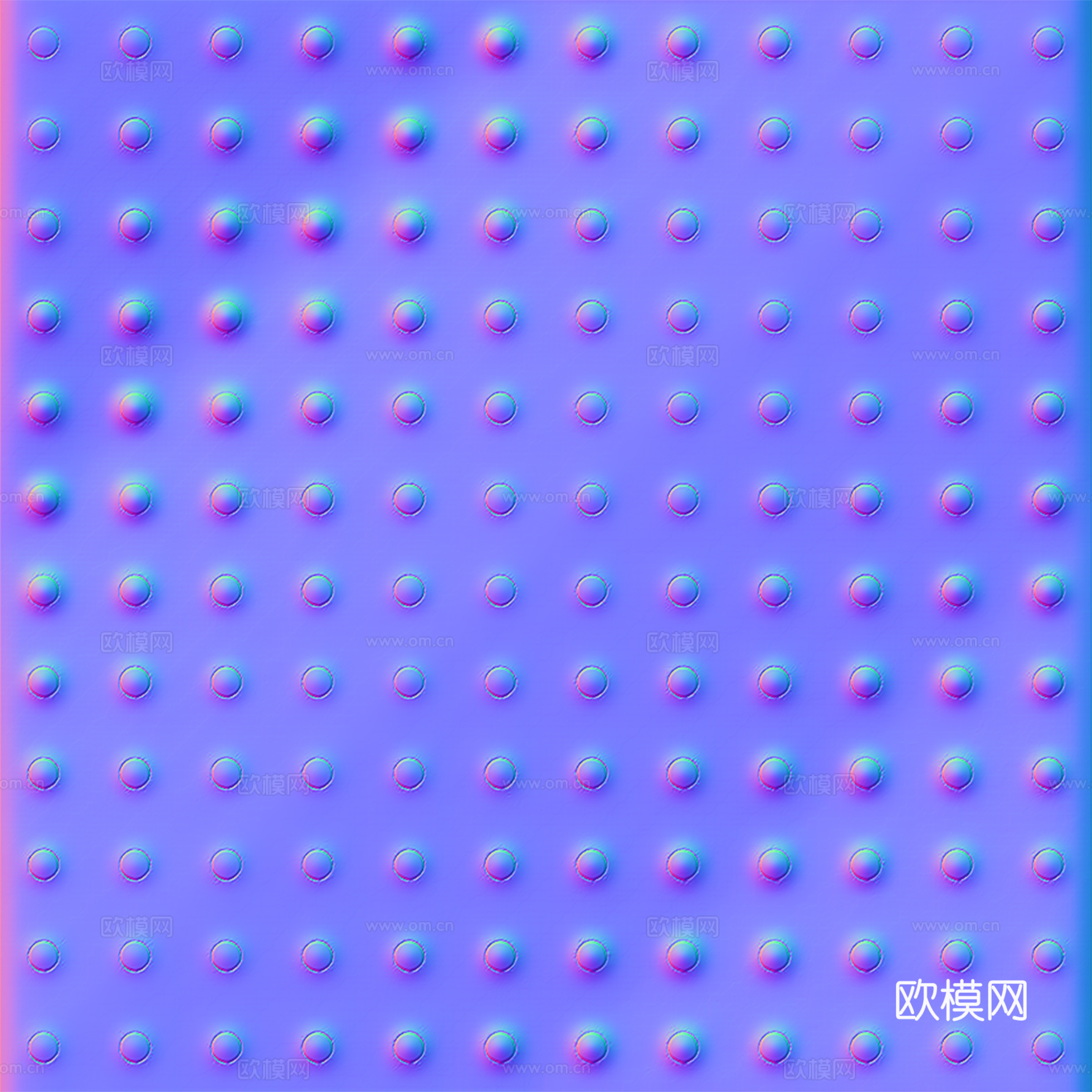 穿孔板不锈钢金属法线凹凸贴图