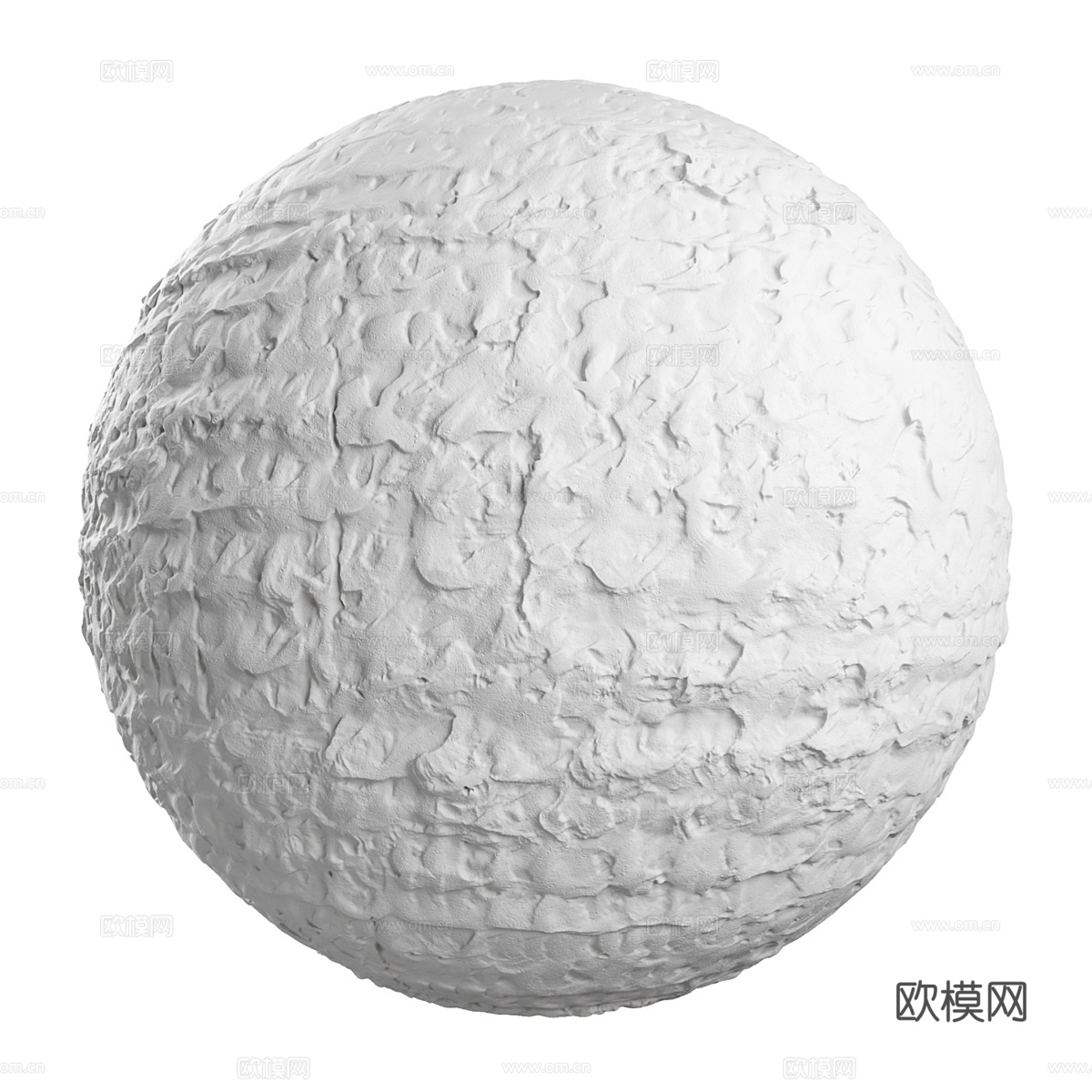 现代石膏肌理墙3d模型