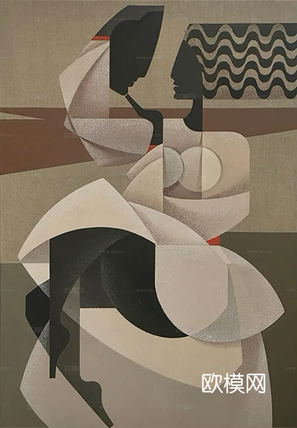 简约抽象装饰画  纹理挂画 立体几何挂画 现代轻奢挂画