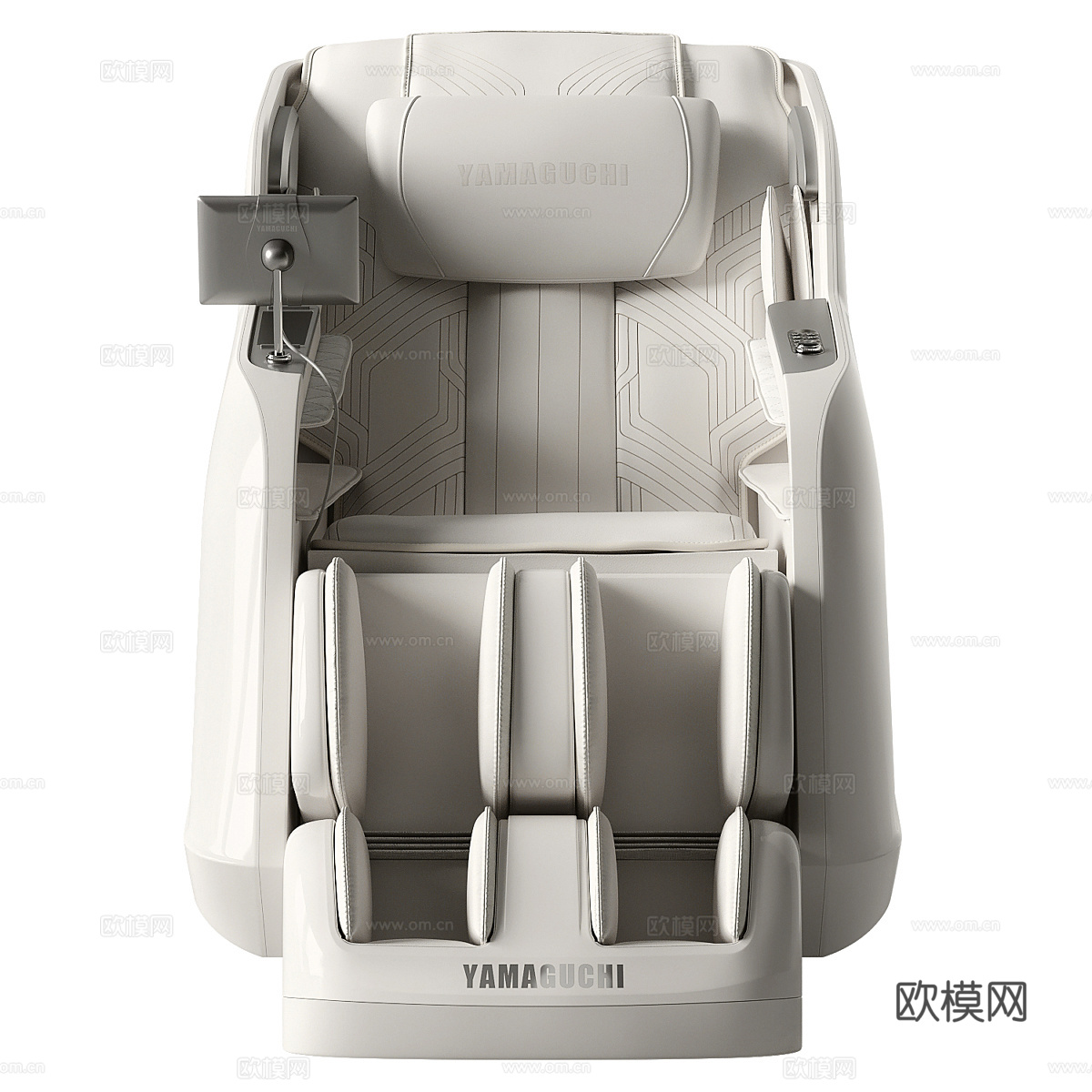现代轻奢皮革按摩椅3d模型
